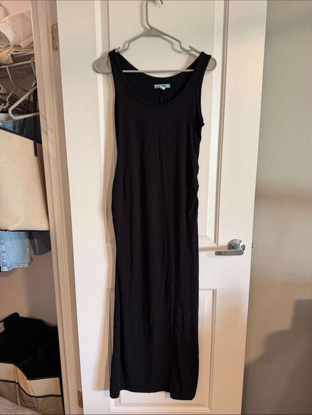 Old Navy Black Sleeveless maternity Maxi Dress